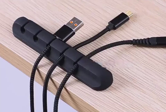 Cable Organiser Clips: Stick-On Desk Cable Holder